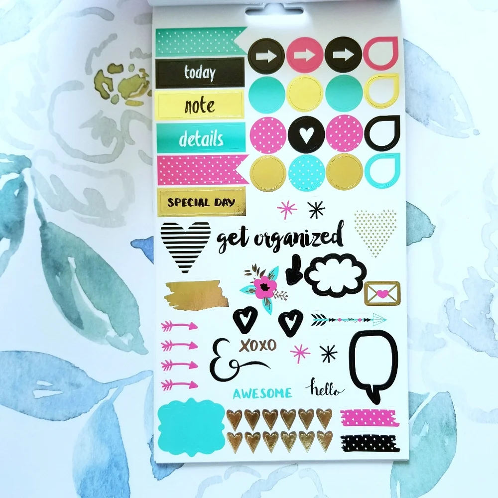 NEW! Let's Planner Get Organized Planner Sticker Book 323 Pieces